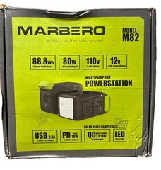 MARBERO M82 Portable Power Station 88Wh 24000mAh Camping Generator