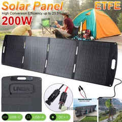 100W 200W Portable Foldable Solar Panel Waterproof IP67 for Outdoor/RV/CAMPING