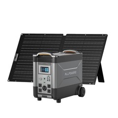ALLPOWERS 3456Wh Portable Battery Power Station Generator AC & 100W Solar Panel