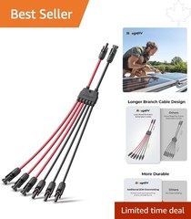Reliable 2 to 6 Y Branch Solar Connectors – Compatible with 10 to 14 AWG Cables