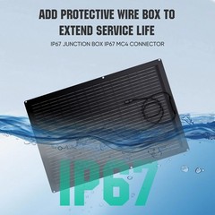 150W Mono Flexible Solar Panel 12V Power Charge Camping Home RV Battery Higher
