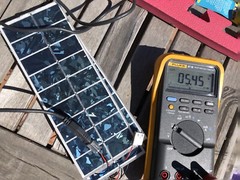PURPLE Colored mini 5v Solar Panel USB rugged glass