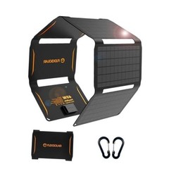 40W Foldable Solar Panel Charger with USB-C and USB-A Outputs for Phones, 40 W