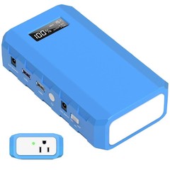 Portable Power Station with AC Outlet, 65W/110V External Battery Pack 24000mA…