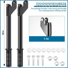 4 Pcs Generator Handle Kit, 15.8 Inch Folding Handles with Assembly Hardware,…