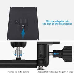 Solar Panel Gutter Mount for Easy Installation Adjustable Aluminum Black Finish