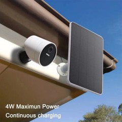 4W Universal Solar Panel for Ring Stick Up Spotlight Camera Battery 10ft Cable