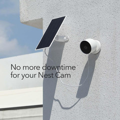 Solar Panel, Solar Panel Charger for Google Nest Cam Outdoor or Indoor, Battery