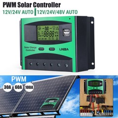 5200W MPPT Solar Charge Controller 100A 12V 24V 36V 48V USB Battery PV Regulator