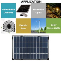 50W Solar Panel 12V Battery Charger System Kit For Outdoor Boat RV Car