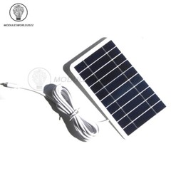 5V 2W Solar Panel Output USB Outdoor Portable Solar System Mobile Phone Charger