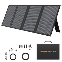 MHPOWOS 45W 60W Type C Solar Panel Charger Folding IP67 for Jackery Explorer 300