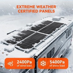 RICH SOLAR 200 Watt 12 Volt 9BB Cell Monocrystalline Solar Panel High Efficie…