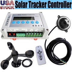 LCD Dual Axis Solar Tracker Controller Automatic Tracking With Wind Speed Sensor