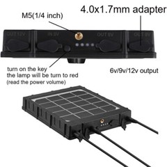 Trail Camera Solar Panel with 14W 8000mAh 12V 9V 6V Output Solar Charger Kits