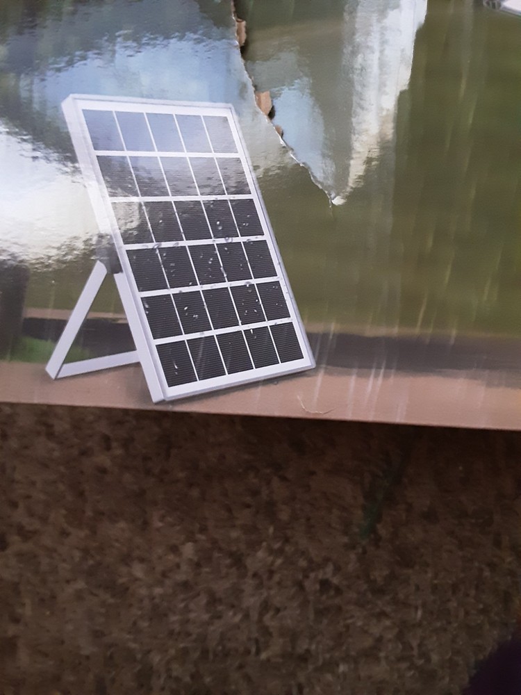New Solar Panel For Overhead Lights 6.5V/6.W 16.5 LongCableThat ConnectsToPanel