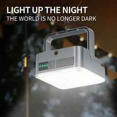 Outdoor Portable LED Camping Light Solar Charging 4000mah Large Capacity Power