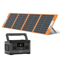 Flashfish 500W 520Wh Portable Power Station Solar Generator w/ Solar Panel 100W