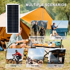 2 x 200W High-Efficiency PV Panels + 100A Intelligent Controller for Outdoor
