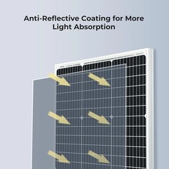 Robust 50W Solar Panel 12V – Ideal for Off-Grid Batteries and Eco-Friendly Power