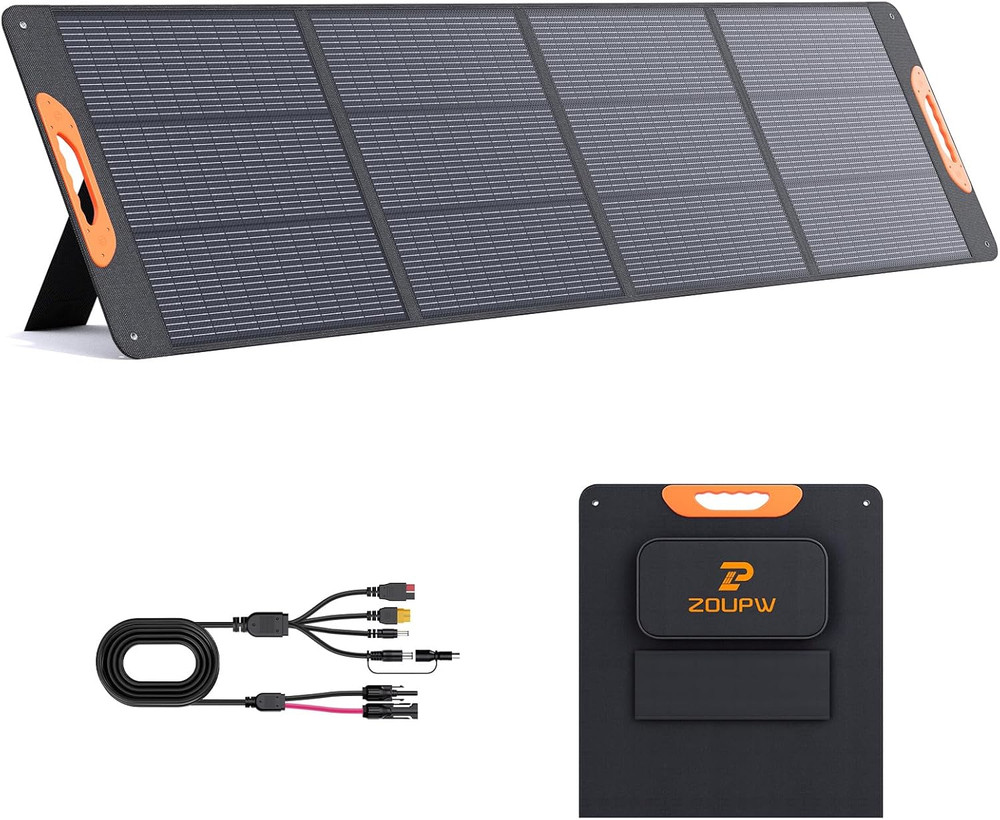 220W N-Type 16BB Portable Solar Panel for Power Station,Foldable Solar Panel for