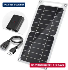 Mini 5V 6W USB Solar Panel, Portable 5 Volt 6 Watt High Efficiency Monocrystalli
