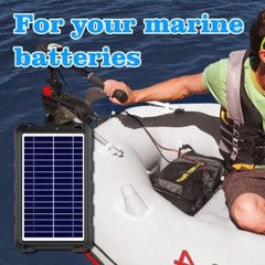 SOLAR BATTERY TRICKLE CHARGER Maintainer Portable Waterproof Panel 7.5W POWOXI