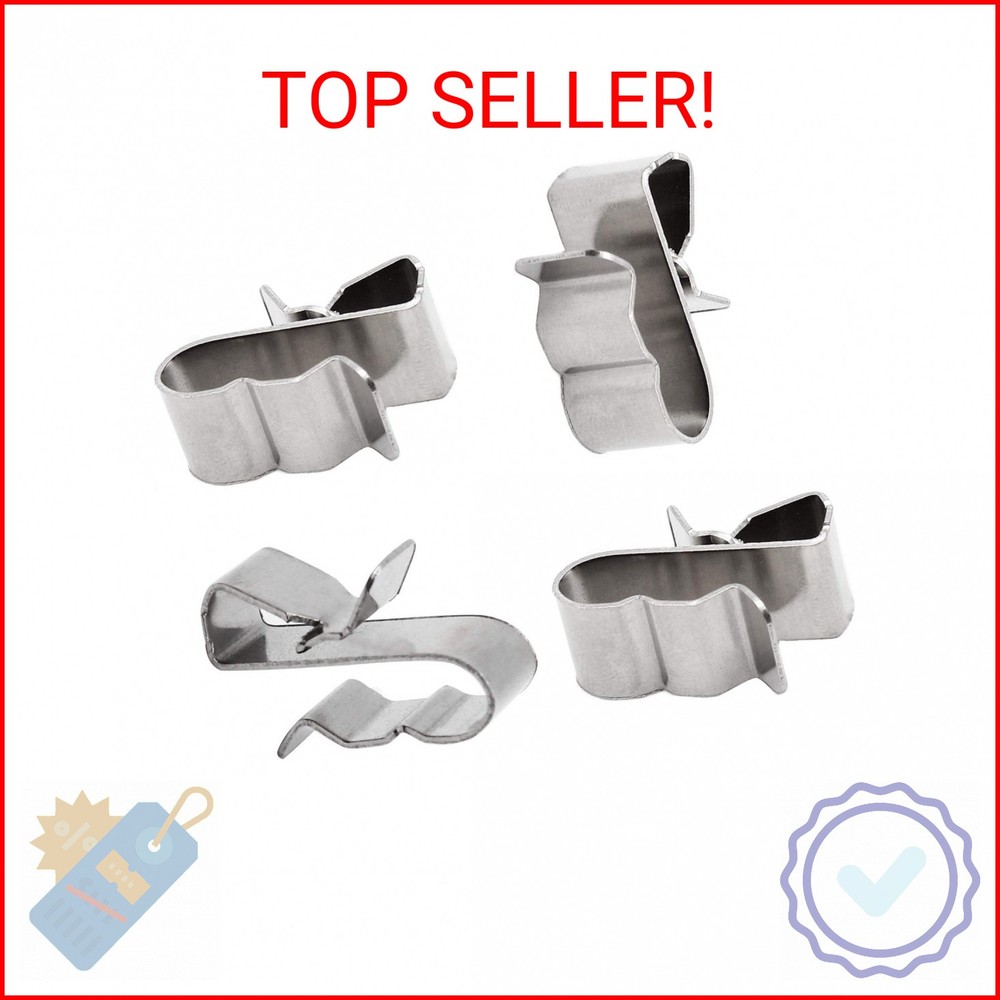 PHITUODA 30pcs Solar Panel Cable Clips Trailer Wire Clips Stainless Steel, 0.85″