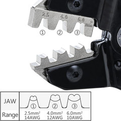 HKS Solar PV Cable Crimping Tool for Solar Connectors, AWG14-10 (2.5/4/6Mm²) – 7