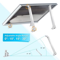1 Sets Solar Panel Mount, Adjustable Aluminum Alloy Portable Solar Panel Stand
