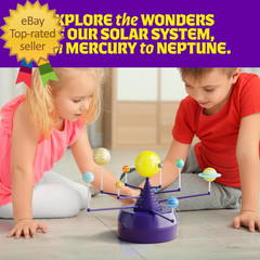 360° Orbiting Solar System for Kids – Paint & Build Model Kit – Craft Kit