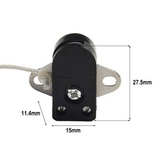 Pull Rope Switch for Lighting Fixtures 250V 2A Rotating Pull Cord Switch