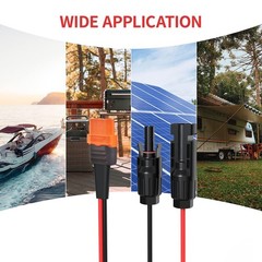 12AWG 25FT Solar Connector to XT60i Adapter Cable for Portable Power Station