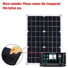 4x500W Solar Panels-100A Controller+Y-Cable+Suction Cups for Home/Outdoor Power