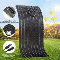 400W Watt Flexible Solar Panel 18V Mono Home RV Rooftop Camping Off-Grid Power