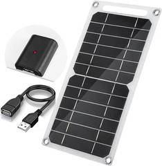 Mini 5V 6W USB Solar Panel, Portable 5 Volt 6 Watt High Efficiency Monocrystalli
