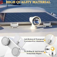 4 Pack 1200 Lbs No Drill Magnetic Solar Panel Mount Bracket Solar Panel Mountin