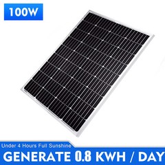 PFCTART 100W 200W Watt 12V Mono Solar Panel Solar Panel RV Camping Home Off Grid