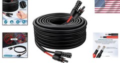 8AWG Solar Wire 20FT – 2 Pack, Waterproof, Heat Resistant, RV/Boat Use