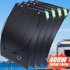 400W 200W 100W Flexible Solar Panel N-Type Mono 18V Roof RV Off-Grid Outdoors