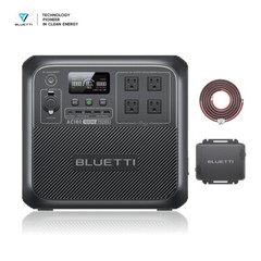 BLUETTI AC180 1152Wh Power Station+Charger 1 560W Alternator Charger for Trip