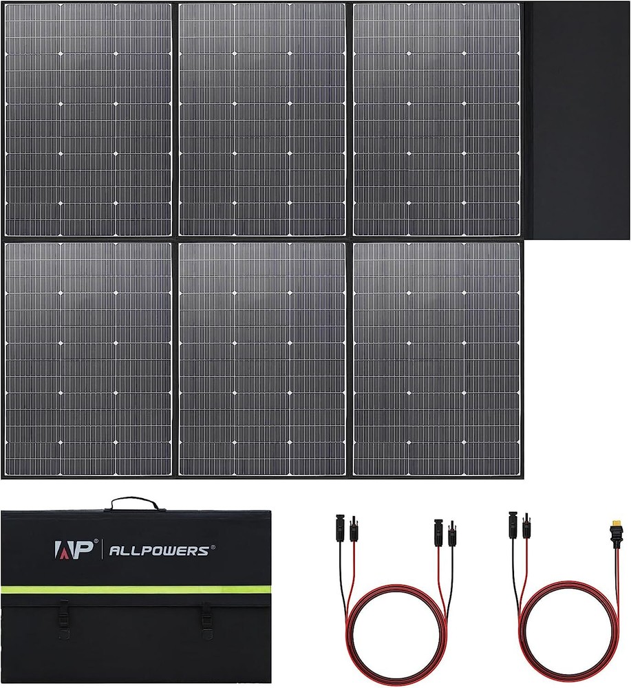 600W Solar Panel Kit , Monocrystalline Foldable Solar Charger for Power Station