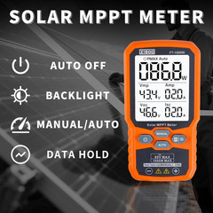 FT-1000W Solar Panel Tester MPPT Meter – 1000W Max Power, 80V/35A PV Module Test