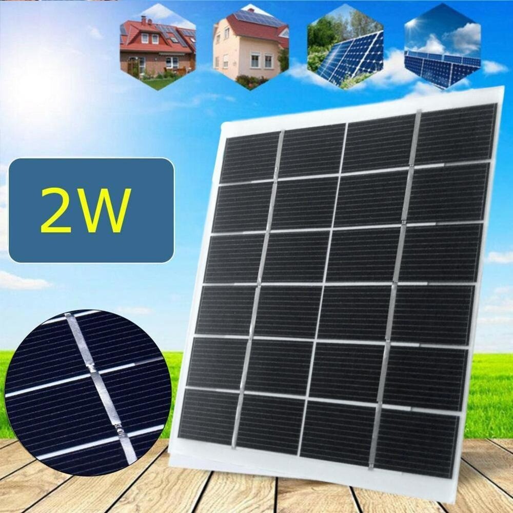 2 W mini Solar Panel Kit 6 V small power generation Battery Outdoor testing mobi