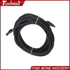 Findmall Red+Black W/ M4 Connector Solar Panel Wire Cable Weatherproof 20M 4mm²