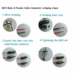 10 Pairs NEW Male + Female Fits MC4 Connector Wire – Solar Panel 30A Waterproof