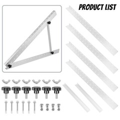 4/8x Adjustable Solar Panel RV Tilt Mount Brackets Flat Surface Frame Roof Boat