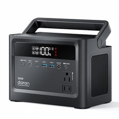Portable Power Station 350W, 230.4Wh Battery, 110V Pure Sine Wave, Solar Generat