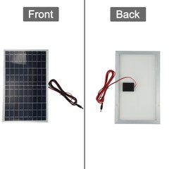 10W Solar Panel Kit with Controller and Crocodile Clip for Outdoor Use