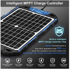 12V Solar Trickle Charger for Car Boat RV